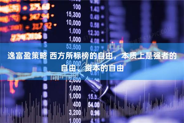 逸富盈策略 西方所标榜的自由，本质上是强者的自由、资本的自由