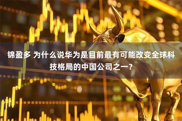 锦盈多 为什么说华为是目前最有可能改变全球科技格局的中国公司之一？